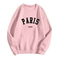 thumbnail image 3 of FEIFLY Women's Sweatshirts Letter Print Long Sleeve With Pockets Pullover Holiday Winter Autumn Workout Tops, 3 of 3