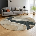 thumbnail image 6 of Addison Rugs Mayfield Premium Machine Washable Transitional Abstract Putty Round Rug, 8' x 8', 6 of 6