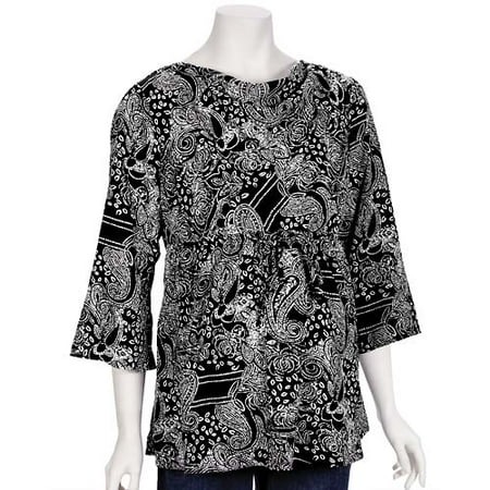 Paisley Cowl Neck Maternity Top