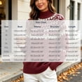 thumbnail image 3 of Women's Fair Isle Sweater Mock Neck Long Sleeve Loose Fit Casual Pullover Top, 3 of 8