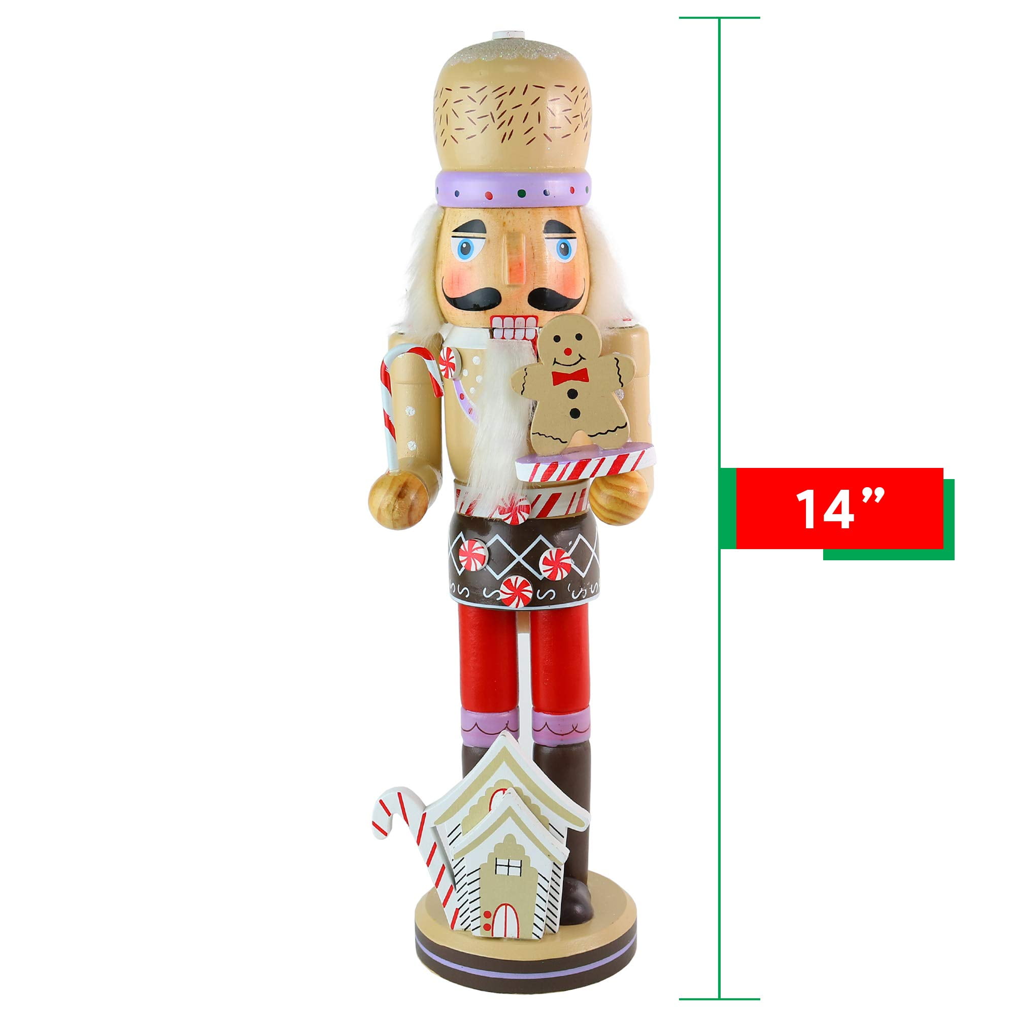 100% Wood Clever Creations Classic Drummer Nutcracker Music Box Blue and Red Drum and Stand Perfect for Any Decor Theme 12” Tall Festive Collectible Nutcracker