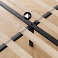 thumbnail image 5 of Full Size Bed Frame with Adjustable Headboard, Linen Upholstered Full Platform Bedframe with Strong Wooden Slats,Upholstered Mattress Foundation/No Box Spring Needed/Easy Assembly, 5 of 7