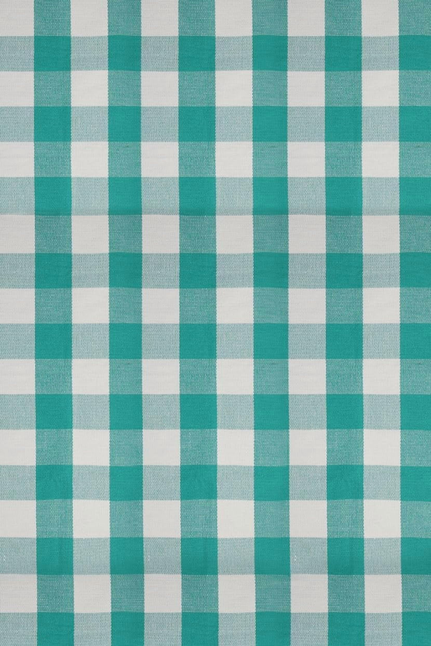 AllWays Plaza Buffalo Plaid Outdoor Rug 4'x6' Light Blue and White Checkered Area Rug Washable Doormat Cotton Boho Bedroom Rug for Kitchen Entryway Hallway Front Door Farmhouse Living Room