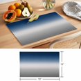 thumbnail image 6 of Blue Grey Ombre Placemats Set of 4 Gradient Gradual Color Place Mats Table Mats Kitchen Dining Home Outdoor Party Table Decoration, 6 of 9