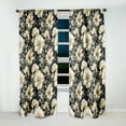 thumbnail image 2 of Designart "Victorian Motifs with a Contemporary Twist XI" Floral Blackout Curtain Single Panel, 2 of 4