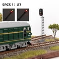 thumbnail image 3 of 5X Lampe de Signalisation Modèle Échelle Ho Train Chemin de Fer Signals Led 2/3 Lampe Piéton, 3 of 9