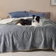 thumbnail image 1 of Manta impermeable para cama, forro polar sherpa, color gris, 90 x 220 cm, 1 of 9