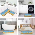 thumbnail image 4 of 2-Piece Kitchen Mat Set Non Slip Washable Floor Mats Decorative Rugs for Kitchen Sink Laundry Colored Sugar and Egg Roll Pattern, 4 of 7