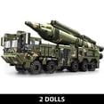 thumbnail image 1 of Bloques de construcción de tanques militares de la Segunda Guerra Mundial, modelo de tanque de camión y lanzador de misiles de rango medio, regalo para niños, juguetes para niños,NO BOX, 1 of 6