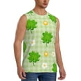 thumbnail image 2 of Gaeub St Patrick's Day11 Men's Sleeveless Muscle Shirts Workout Tank Tops, Odor Protection and Comfortable - Large, 2 of 8