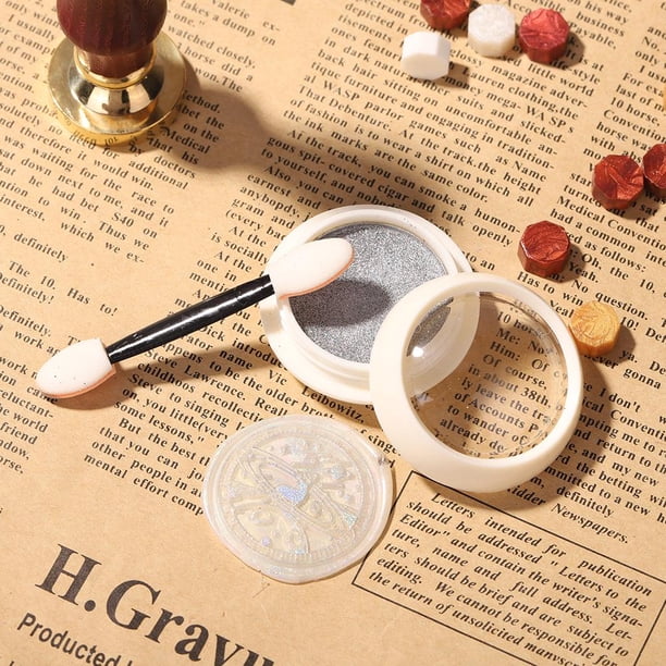 Kit de Material de sello de cera de sellado polvo de laca de fuego para cuenta de mano de Scrapbooking Hugtrwg Para estrenar