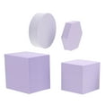 thumbnail image 1 of TEHAUX 4Ud Bloques De Espuma Geométricos Lavanda Para Proyectos De Arte Y, 1 of 7