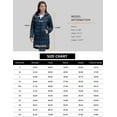 thumbnail image 4 of Women's Lightweight Puffer Coat Regular and Plus Size Packable Puffer Coat Long Hooded Puffer Jacket (Blue, XL), 4 of 8