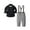 4-Black, variant on lkfuzj Baby Boys Gentleman Outfits Stripe Long Sleeve Shirt Suspender Pants Bow Tie Overalls Clothes Sets Infant Gentleman Suspender Overall 2024 Fall Winter Outfits Dark Blue