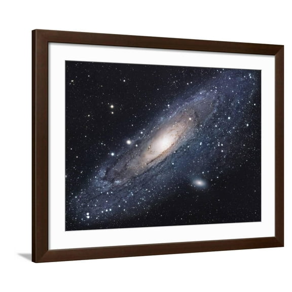 Art.com The Andromeda Galaxy Photographic Print by Stocktrek Images, Brown Frame Wall Art, 40" x 32"