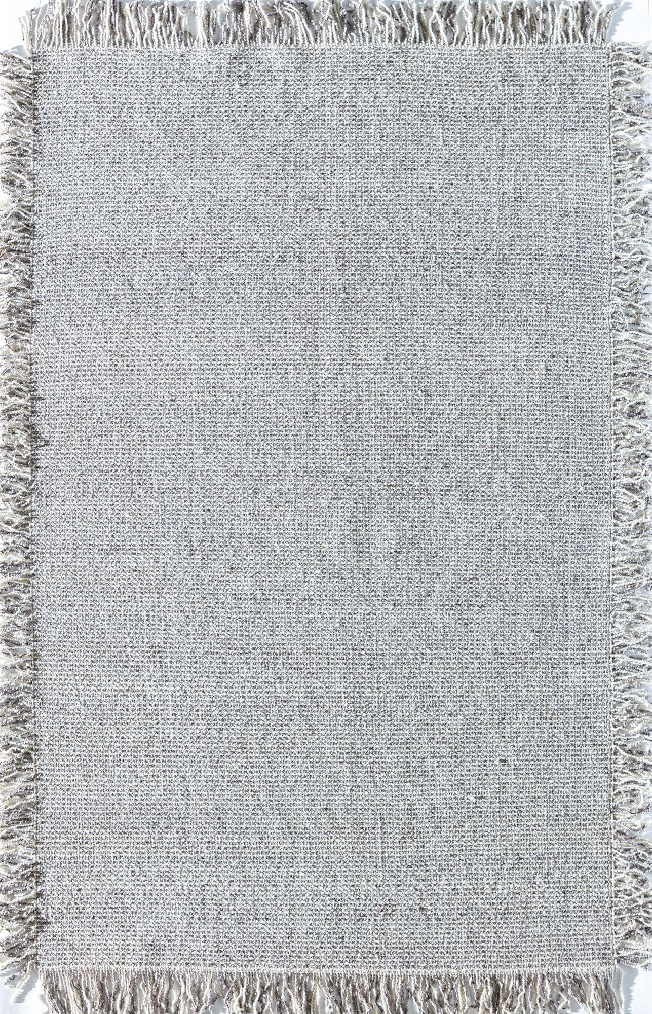 Rugs America NN10E Mushroom Solid Casual Gray Area Rug, 8'0"x10'0"