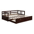 thumbnail image 2 of Furniture of America Piat Wood Daybed with 2-Drawer, Twin, Espresso, 2 of 6