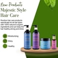 thumbnail image 5 of Majestic Style Vegan & Organic Hair Care Set Moisturizing Shampoo, Conditioner, Hair Mask, Hair Oil 4 Pcs 16.6 fl oz+ 5.6 fl oz, 5 of 5