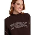 thumbnail image 4 of Reebok Women's Game Day Fleece Contrast Stitch Mock Neck Top, Sizes XS-XXXL, 4 of 8