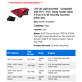 thumbnail image 2 of Left Tail Light Assembly - Compatible with 2019 - 2021 Toyota Avalon Sedan 4-Door 3.5L V6 Naturally Aspirated DOHC GAS 2020, 2 of 2