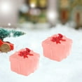thumbnail image 6 of 12-Pack Luminous Mini Gift Box Ornaments, Transparent Plastic DIY Decor for Christmas Tree, Small Decorative Accessories for Holiday Displays(Pink), 6 of 6