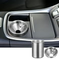 thumbnail image 6 of Car Ashtray Stainless Steel Smokeless Smell Windproof Portable Mini Cup Holder Cigarette Ashtray Butt Bucket for Car Home Office, Silver, 6 of 7