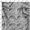 thumbnail image 3 of Soimoi Poly Canvas Black Fabric By the Yard - 56 Inch Wide - Line Geometric Print Fabric - Minimalist and Chic Fusion for Fashion and Home Printed Fabric, 3 of 6