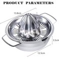 thumbnail image 3 of Lemon squeezer citrus squeezer 304 stainless steel manual 12.5 cm, dishwasher safe, professional quality rustproof, 3 of 4