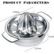 thumbnail image 3 of Lemon squeezer citrus squeezer 304 stainless steel manual 12.5 cm, dishwasher safe, professional quality rustproof, 3 of 4