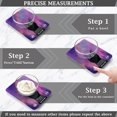 thumbnail image 3 of High Precision Digital Kitchen Scale Tempered Glass Food Scale Multifunction Scale Small Kitchen Appliances Purple Sky and Black Cat, 3 of 7