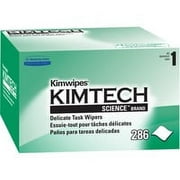 3PK KIMTECH Kimwipes Delicate Task Wipers - 1 Ply - 4.40\" x 8.40\" - White - Light Duty, Anti-static - 280 / Box