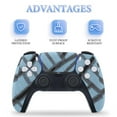 thumbnail image 3 of Sky Blue Plaid Console Skin Bundle for PS5 Pro Slim Disc & Digital / PS4 – Full Wrap + Dual Controller Flair, 3 of 5