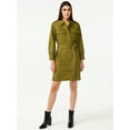 thumbnail image 2 of Free Assembly Women's Belted Utility Mini Dress, 2 of 6