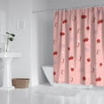 thumbnail image 2 of Red Strawberry Plants Fruit Shower Curtain 84"x72" ,Bathroom Decorative Shower Curtains Set with 12 Hooks,Modern Waterproof Washable Shower Curtain, 2 of 6