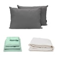 thumbnail image 1 of Protector Matrimonial Ultra Blanco + Sabanas Softy + Almohada 2-Pack, 1 of 7