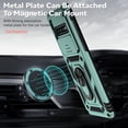 thumbnail image 3 of for Samsung Galaxy S10 Plus Case with Camera Lens Cover HD Screen Protector, Military-Grade Drop Tested Magnetic Ring Holder Kickstand Protective Phone Case for Samsung Galaxy S10+ Plus (Dark Green), 3 of 17