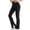 Black, variant on Women's Flare Leggings with Pockets High Waisted Split Bootcut Yoga Pants Tummy Control Bell Bottom Leggings
