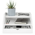 thumbnail image 3 of Ballucci Desk Organizer with Drawer, 3 Tier Paper File Holder and Mail Sorter, White, 3 of 9