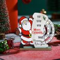 thumbnail image 2 of Uutvmp Christmas Advent Holiday Digital Countdown Calendar, Wooden Square Digital Table Calendar Decoration, Home Office Decor Calendar, Santa Swivelling Square Countdown Calendar Tree, 2 of 6