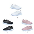 thumbnail image 2 of fastboy Chaussures Plates pour Femmes Espadrilles en Maille Chaussures à Strass Décontractées Sport Chaussettes d'Entraînement Confortables pour Course Marche Dames Blanc 40, 2 of 6
