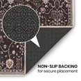 thumbnail image 5 of GLN Rugs Sumer - Indoor, Machine Washable Area Rug 9'x12' Moroccon Black Home Carpet, 5 of 8