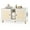 White, variant on Gymax 43'' Cat Litter Box Enclosure for 2 Cats w/ Double Rooms 2 Sisal Scratching Mats Natural