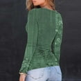 thumbnail image 4 of Women's Long Sleeve Tops, Ribbed Knit Round Neck Blouse, Casual Basic Shirt for Everyday Wear, 4 of 8