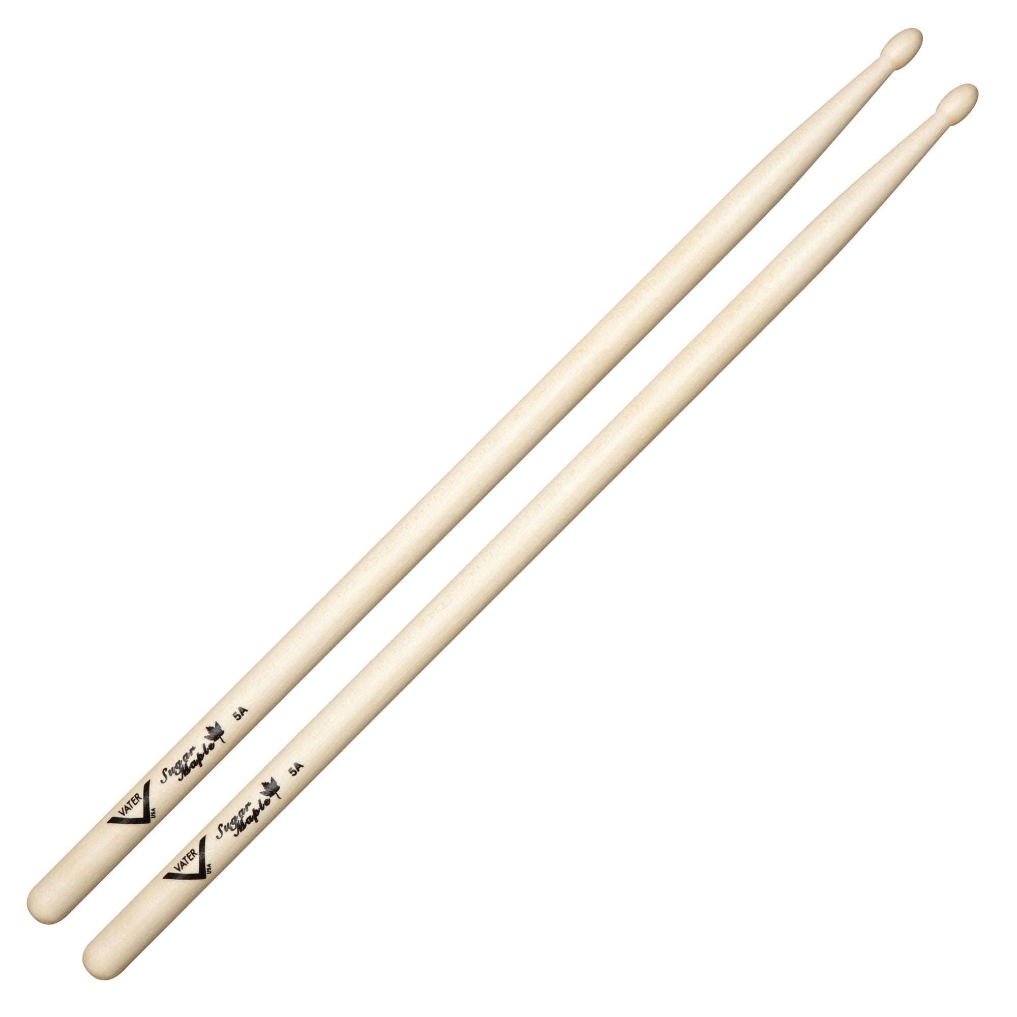Vater 5A Sticks Percussion Drumsticks Sugar Maple Multicolor  1.60 inch  1 Pounds