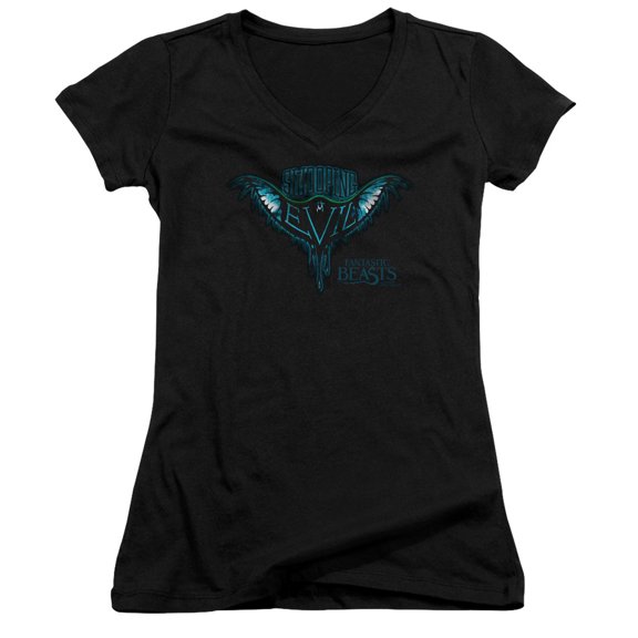 Fantastic BeastS/Swooping Evil-Junior Women's T-Shirt V-Neck T-Shirt Black