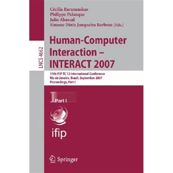 Pre-Owned Human-Computer Interaction: INTERACT 2007, (Paperback)