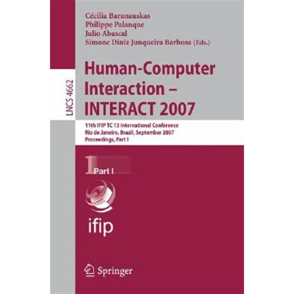 Pre-Owned Human-Computer Interaction: INTERACT 2007, (Paperback)