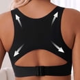 thumbnail image 6 of Hduncf Womens Wireless Sleep Bra Seamless Full Coverage, Side and Back Smoothing Bralette, Wide Strap Light Support Lounge T-Shirt Bras Black L, 6 of 8