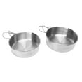 thumbnail image 3 of Tazón de Acero inoxidable para acampar, Tazón de acero inoxidable liviano kit de desastre de utensilios de cocina fácil de almacenar fácilmento para picnic, 3 of 7