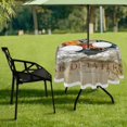 thumbnail image 7 of Coolnut 60" Rooster Round Tablecloth, Waterproof Spillproof Polyester Fabric Table Cover with Zipper Umbrella Hole for Outdoor Patio Garden Dining Party, 7 of 7